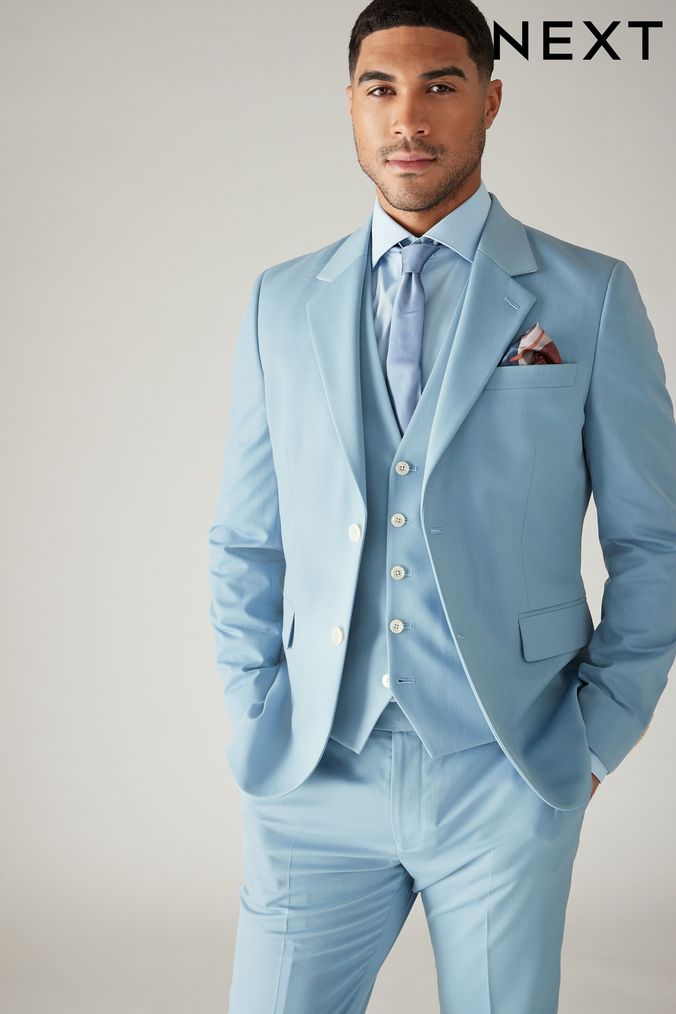 Next mens suits skinny sale