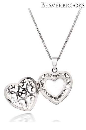 Beaverbrooks Sterling Silver Heart Locket Pendant (874382) | £95