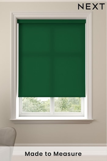 Forest Green Asher Made To Measure Light Filtering Roller Blind (874408) | £52