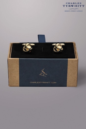 Charles Tyrwhitt Yellow Knot Cufflinks (874601) | £50