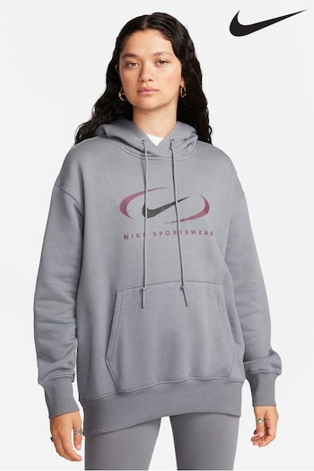 Nike Dark Grey Oversized Vintage Pullover Hoodie (875140) | £73