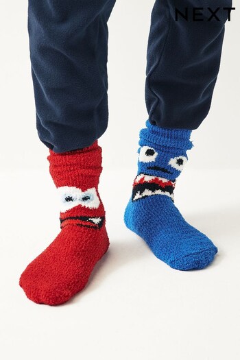 Monster Pattern 2 Pack Cosy Bed Socks (875236) | £9