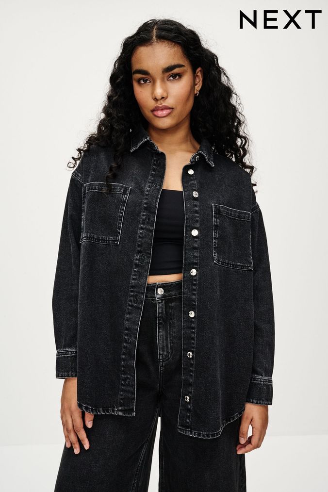 Next oversized clearance denim jacket