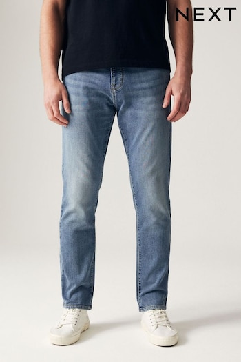 Pale Blue Slim Comfort Stretch side-logo Jeans (875647) | £35