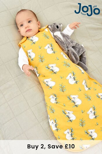 JoJo Maman Bébé Mustard Yellow Koala 2.5 Tog Baby Sleeping Bag (875820) | £28