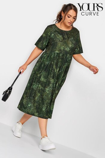 Yours Curve Green Limited Smock Midaxi Dress (875925) | £33