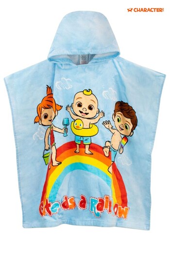 Character Blue Cocomelon License Kids Printed Swim & Beach Towel Poncho (876015) | £13