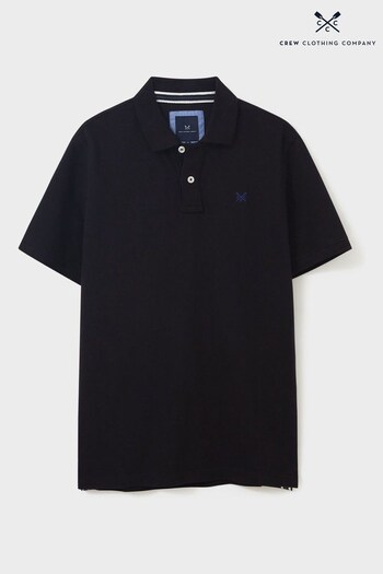 Crew Clothing Company Cotton Casual Black Ferrari Polo Shirt (876119) | £40