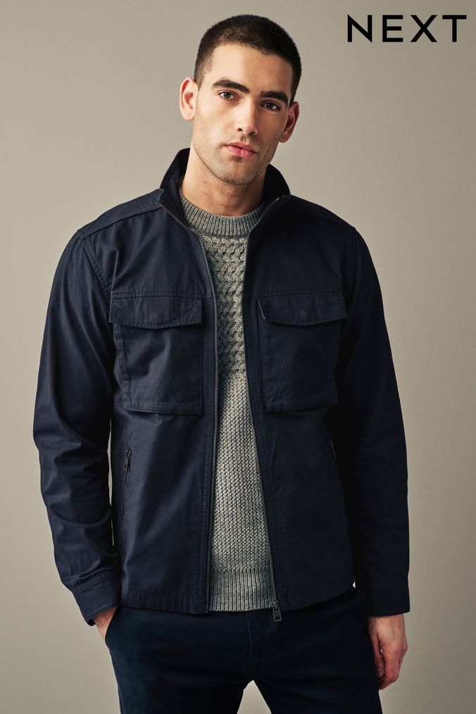 Navy utility jacket on sale mens