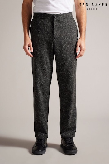 Ted Baker Lopus Grey Wide Fit Wool Rich Trouser (876357) | £100
