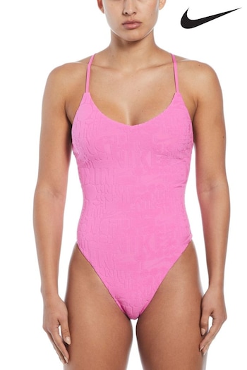 Nike Pink Terry One Piece Swimsuit (877010) | £45