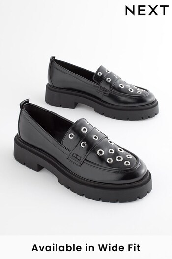 Black/Silver Forever Comfort® Chunky Loafers (877014) | £38