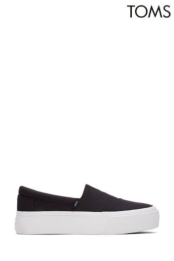 TOMS Fenix Platform Black Shoes (877122) | £60