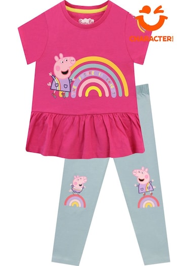 Character Grey Peppa Pig Top And Balmain Leggings Set (877361) | £21