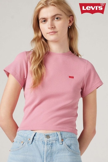 Levi's® Pink Crop T-Shirt (877438) | £25