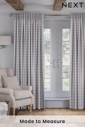 Grey/Paprika Red Malvern Made To Measure Curtains (877593) | £109