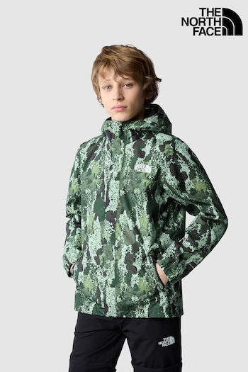 True Grit 's Melange Linen Button Up Shirt Green Kids Antora Rain Jacket (877719) | £70