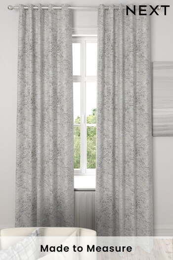 Marble Silver Made To Measure Curtains (877867) | £44