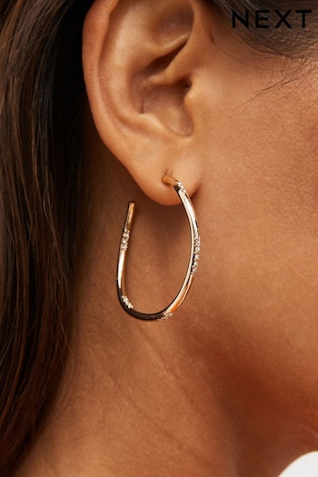 Gold Tone Hoop Earrings (877935) | £8