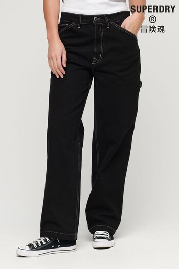Superdry Black Contrast Carpenter Jeans (878058) | £60