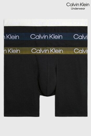 Calvin Klein  Modern Structure Black Boxer Briefs 3 Pack (878204) | £44