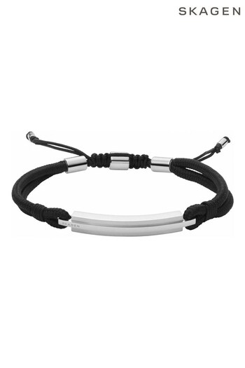 Skagen Gents Jewellery Kvarter Black Bracelet (879369) | £45
