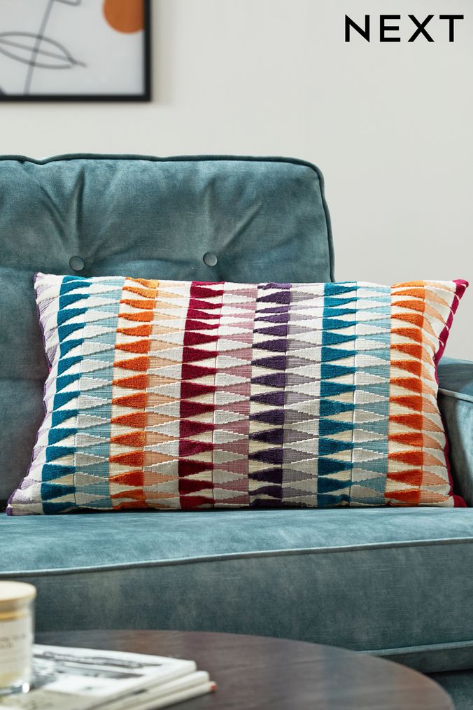 Teal cushions the range top