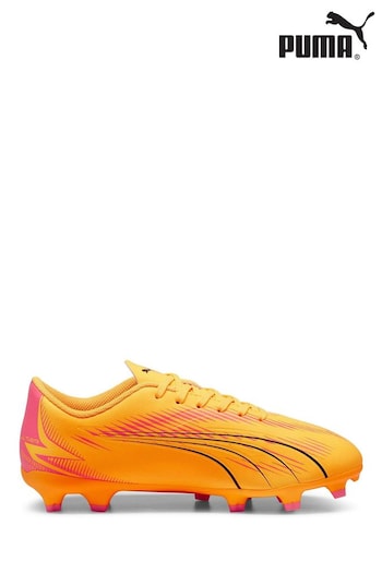 Puma Cerise Orange Junior Ultra Play Football Boots (879485) | £40