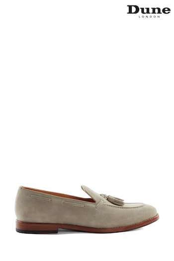 Dune London Brown Sandders Leather Sole Tassel Loafers (879741) | £150
