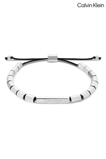 Calvin Klein Jewellery Gents Silver Tone Latch Bracelet (879940) | £69