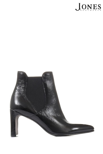 Jones Bootmaker Calliope Heeled Black Ankle Boots (87J460) | £130