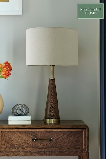 Nina Campbell Brown Harwood Table Lamp (87N467) | £110