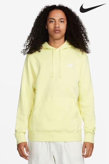 Nike Yellow Club Fleece Pullover Hoodie (880089) | £60