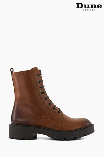 Dune London Press Cleated Hiker Black Boots (880216) | £160