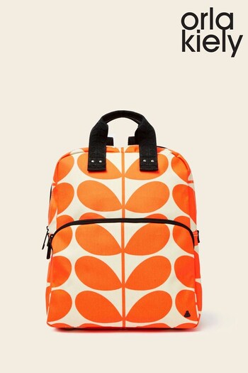 Orla Kiely Orange Lotta Backpack (880381) | £160