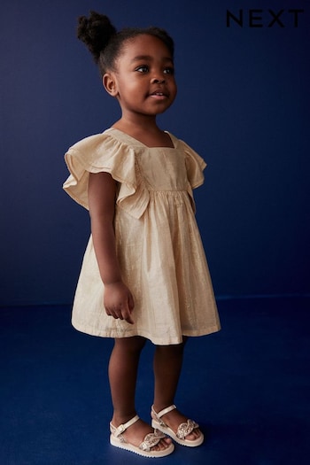 Gold Shimmer Party Dress (3mths-8yrs) (880391) | £13 - £16