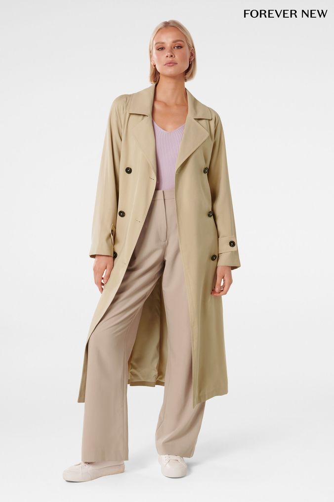 Long soft deals trench coat
