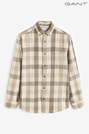 GANT Regular Fit Herringbone Flannel Check Shirt (881075) | £120