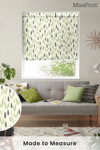 MissPrint Forest Shade Snow Drops Made to Measure Roller Blinds (881077) | £58