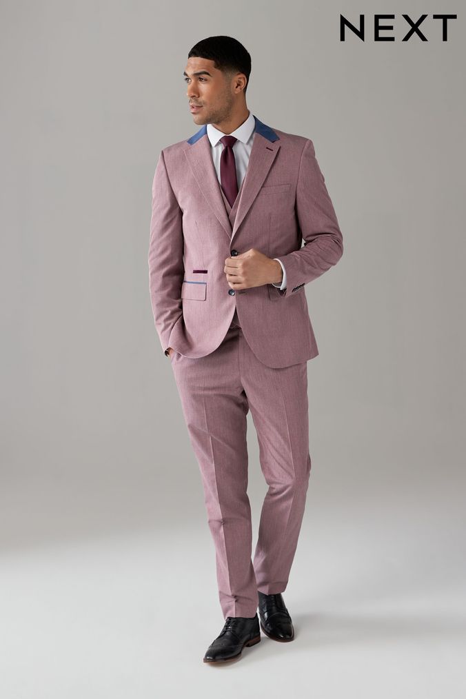 Buy Men s Pink Tailored Plain Suits Online PrincefreresShops