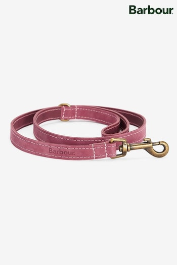 Barbour® Pink Leather Dog Lead (881322) | £27