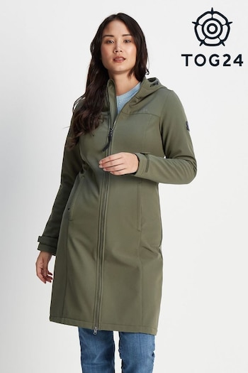 Tog 24  Womens Marina Extra Long Softshell Green Jacket (881493) | £65