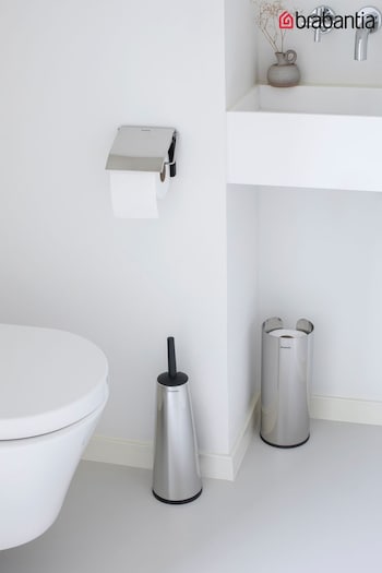 Brabantia Set of 3 Brilliant Steel Toilet Accessories (881513) | £48