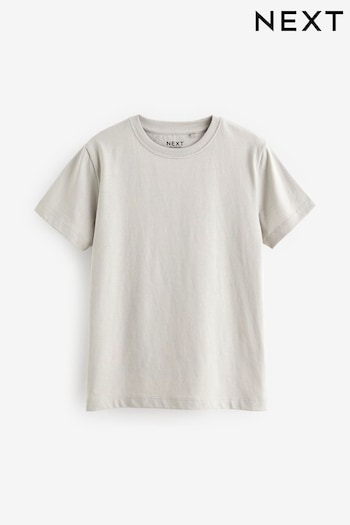 Grey Pale Cotton Short Sleeve T-Shirt (3-16yrs) (881538) | £3.50 - £6.50