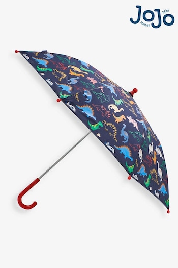 JoJo Maman Bébé Navy Dinosaur Colour Change Umbrella (881548) | £14