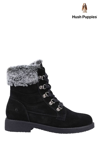Hush Puppies Black Florence Mid Boots hold (881574) | £105