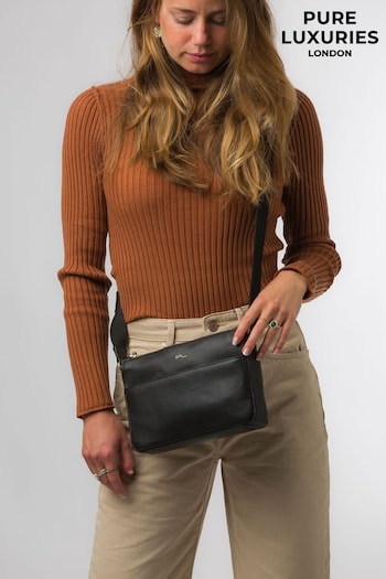 Pure Luxuries London Amber Nappa Leather Cross-Body Bag (881701) | £59