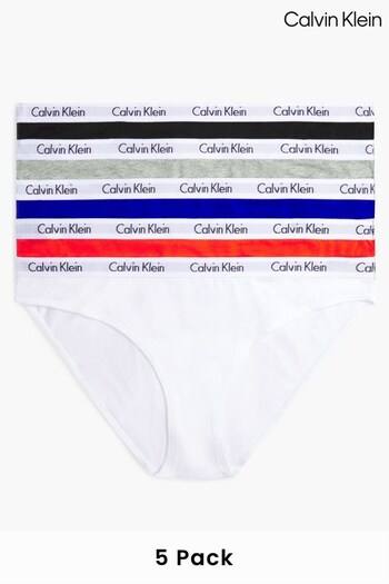 Calvin Klein Carousel Black Bikni Briefs 5 Pack (881796) | £65
