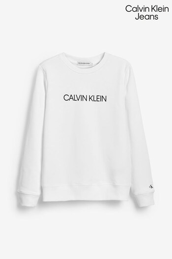 Calvin Crossbodytas Klein Jeans Boys Institutional Slim Sweatshirt (882008) | £60