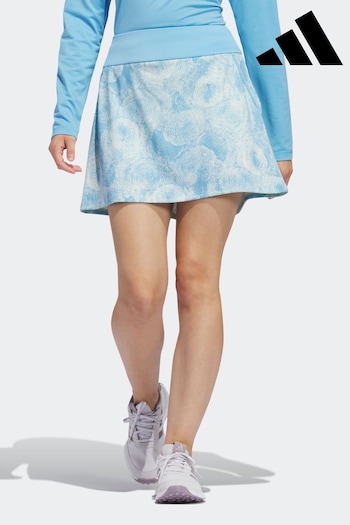 adidas Fall Golf Womens Bright Blue Ultimate 365 Printed Skirt (882146) | £50